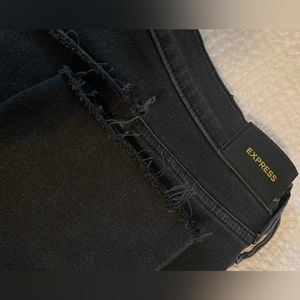 Express Raw Hem Jeans